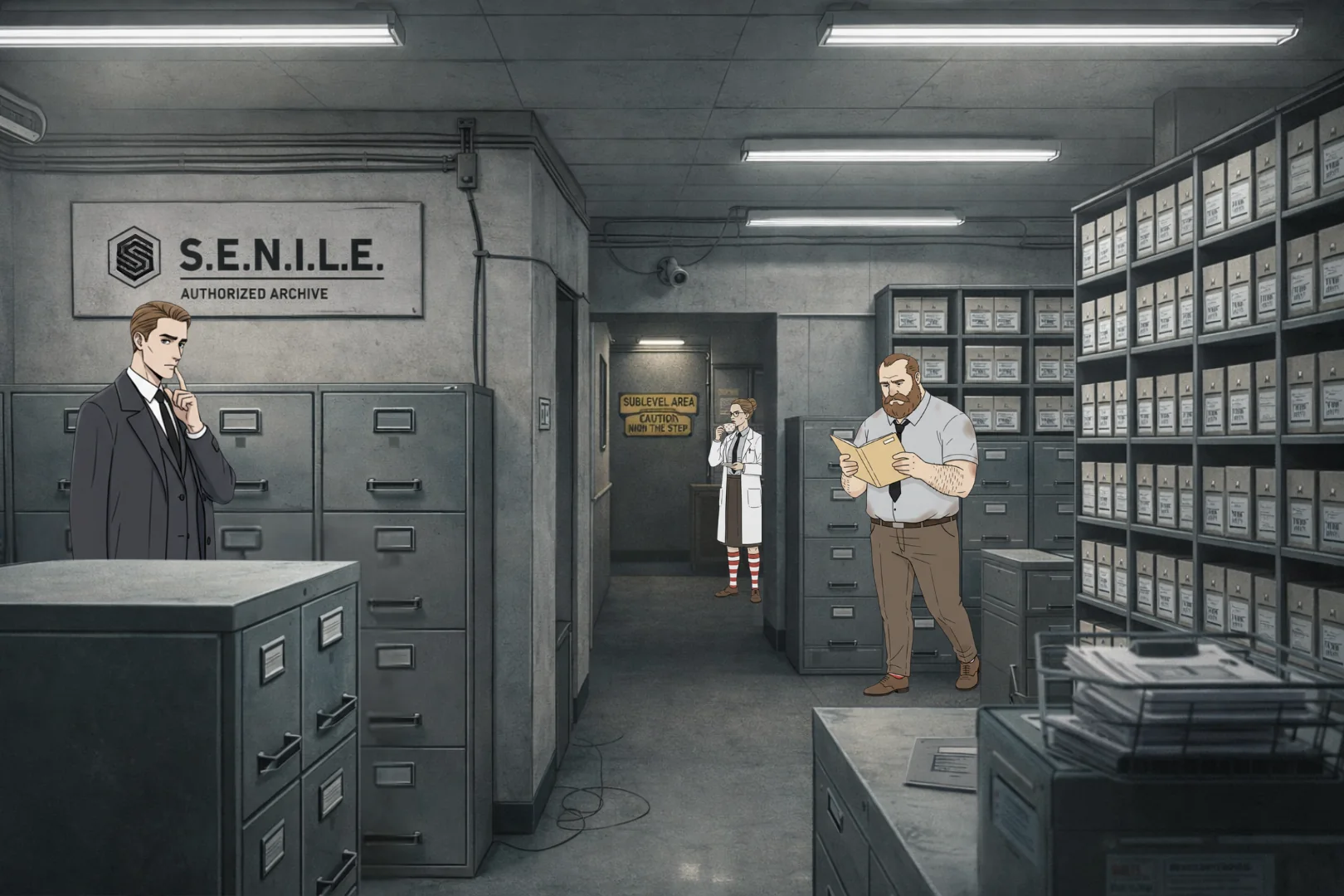 Public disclosure banner collage from S.E.N.I.L.E. archive records